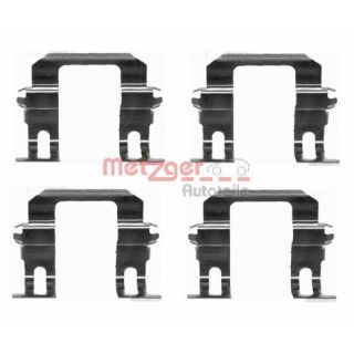 Priedų komplektas, diskinių stabdžių trinkelės METZGER 109-1275