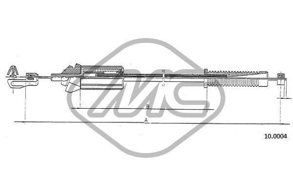 Akceleratoriaus trosas Metalcaucho 80897