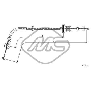 Akceleratoriaus trosas Metalcaucho 81512