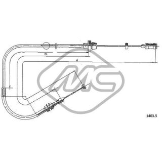 Akceleratoriaus trosas Metalcaucho 81513