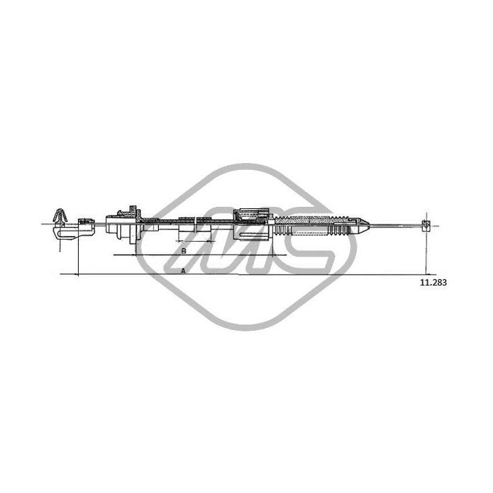Akceleratoriaus trosas Metalcaucho 83178