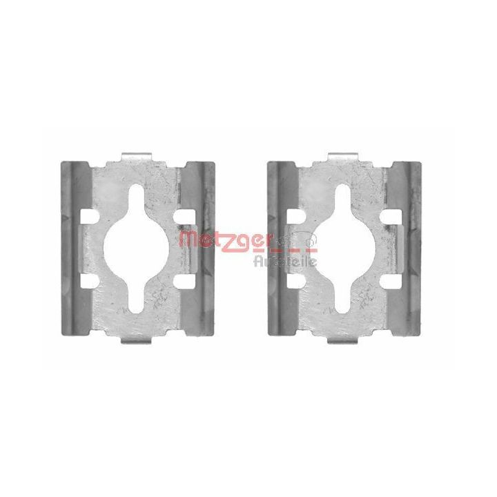 Priedų komplektas, diskinių stabdžių trinkelės METZGER 109-1600