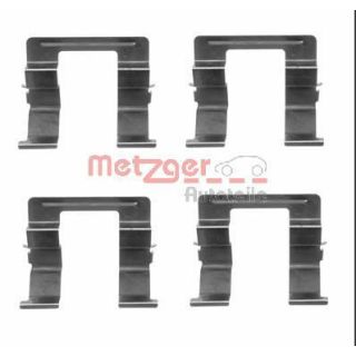 Priedų komplektas, diskinių stabdžių trinkelės METZGER 109-1605