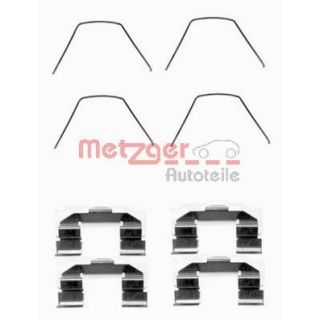 Priedų komplektas, diskinių stabdžių trinkelės METZGER 109-1607