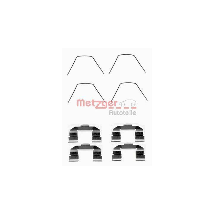 Priedų komplektas, diskinių stabdžių trinkelės METZGER 109-1607