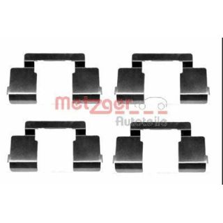 Priedų komplektas, diskinių stabdžių trinkelės METZGER 109-1609