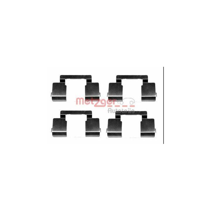 Priedų komplektas, diskinių stabdžių trinkelės METZGER 109-1609