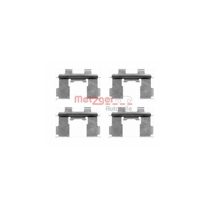 Priedų komplektas, diskinių stabdžių trinkelės METZGER 109-1630