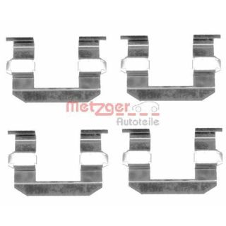 Priedų komplektas, diskinių stabdžių trinkelės METZGER 109-1645