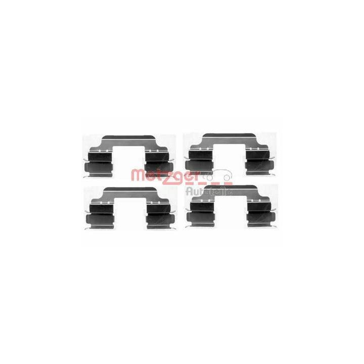 Priedų komplektas, diskinių stabdžių trinkelės METZGER 109-1648