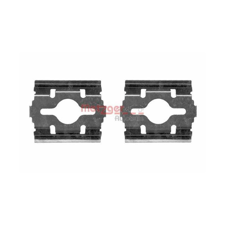 Priedų komplektas, diskinių stabdžių trinkelės METZGER 109-1657