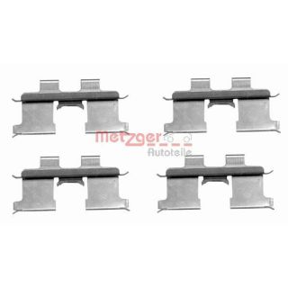 Priedų komplektas, diskinių stabdžių trinkelės METZGER 109-1667