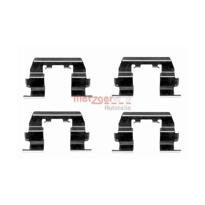Priedų komplektas, diskinių stabdžių trinkelės METZGER 109-1669