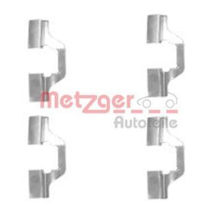 Priedų komplektas, diskinių stabdžių trinkelės METZGER 109-1749