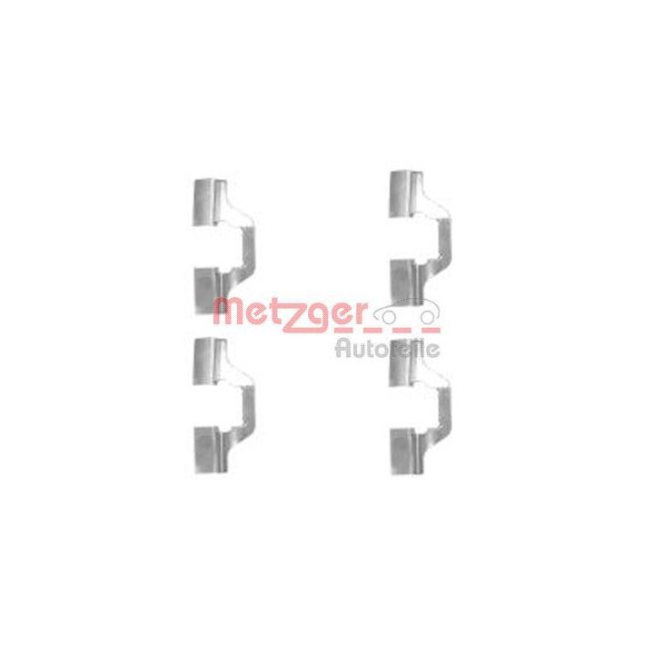 Priedų komplektas, diskinių stabdžių trinkelės METZGER 109-1749