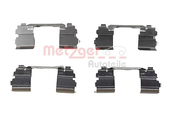 Priedų komplektas, diskinių stabdžių trinkelės METZGER 109-1768