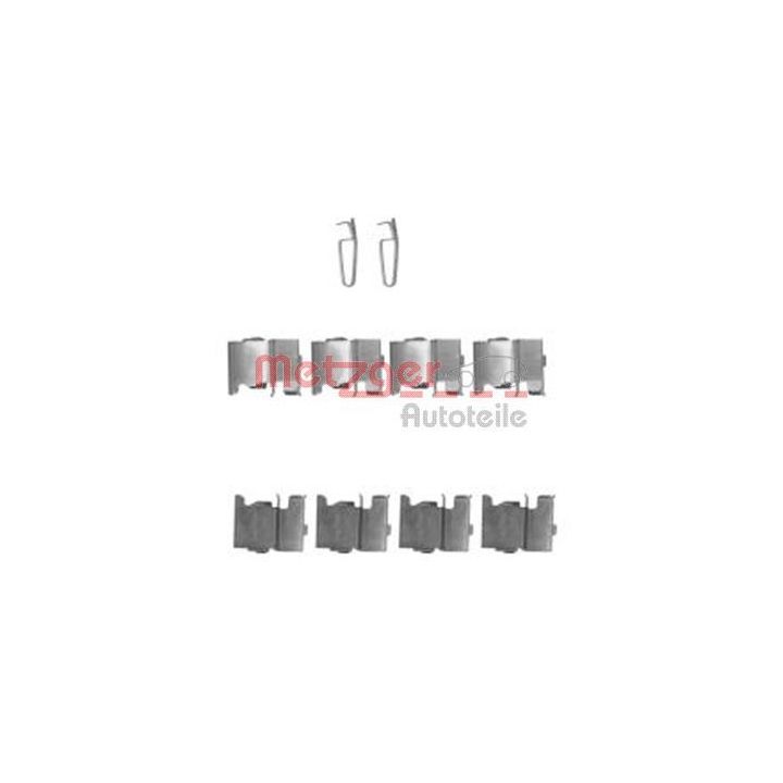 Priedų komplektas, diskinių stabdžių trinkelės METZGER 109-1775