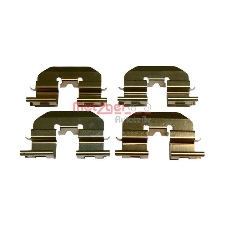 Priedų komplektas, diskinių stabdžių trinkelės METZGER 109-1780
