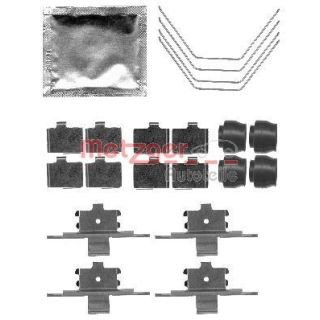 Priedų komplektas, diskinių stabdžių trinkelės METZGER 109-1791