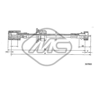 Tachometro velenas Metalcaucho 81222