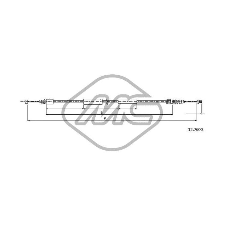 Gaubto trosas Metalcaucho 81616