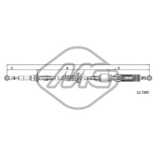 Trosas, neautomatinė transmisija Metalcaucho 80739