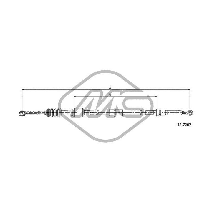 Trosas, neautomatinė transmisija Metalcaucho 81142