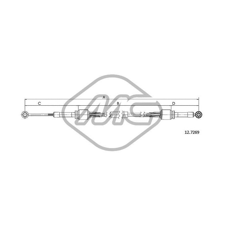 Trosas, neautomatinė transmisija Metalcaucho 81145