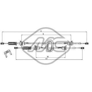 Trosas, neautomatinė transmisija Metalcaucho 82427