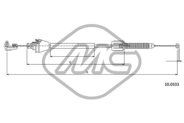 Akceleratoriaus trosas Metalcaucho 83190