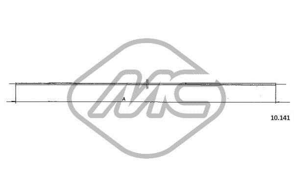 Akceleratoriaus trosas Metalcaucho 83295