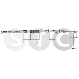 Trosas, stovėjimo stabdys STC T480482