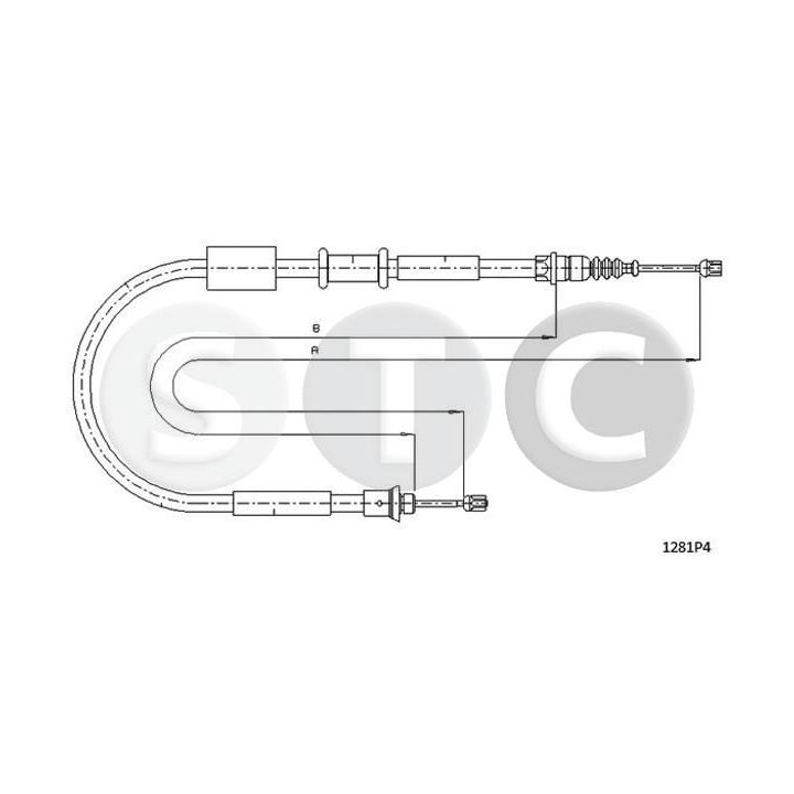 Trosas, stovėjimo stabdys STC T481297