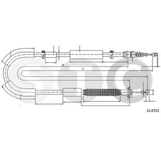 Trosas, stovėjimo stabdys STC T481368