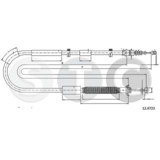 Trosas, stovėjimo stabdys STC T481369