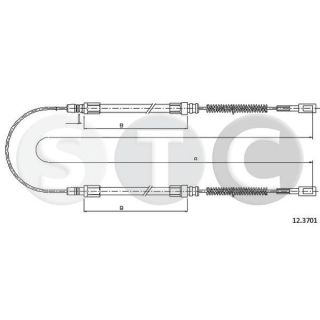 Trosas, stovėjimo stabdys STC T481370