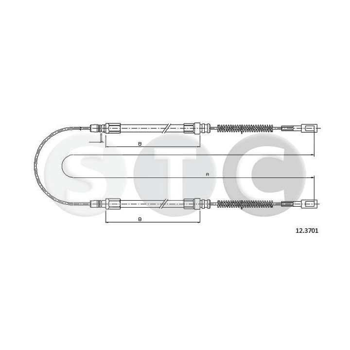 Trosas, stovėjimo stabdys STC T481370