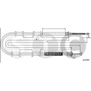 Trosas, stovėjimo stabdys STC T481389