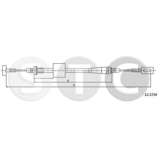 Trosas, stovėjimo stabdys STC T481394