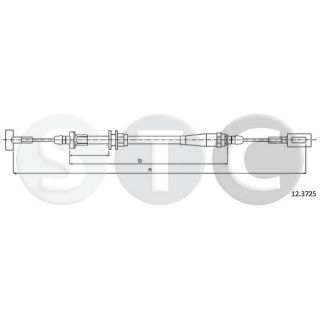 Trosas, stovėjimo stabdys STC T481395