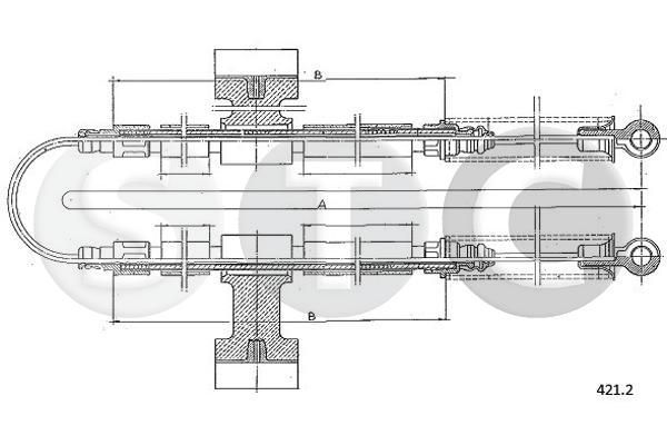 Trosas, stovėjimo stabdys STC T482086
