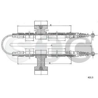 Trosas, stovėjimo stabdys STC T482087