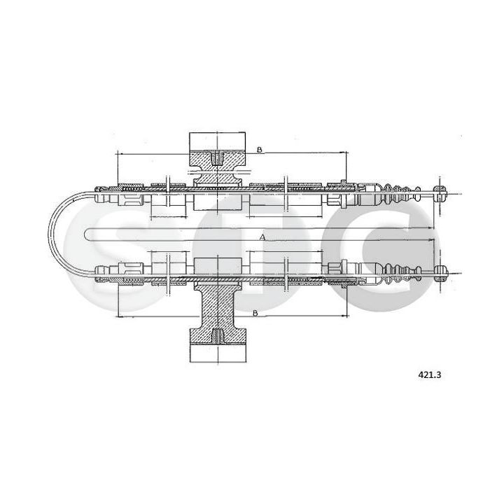 Trosas, stovėjimo stabdys STC T482087
