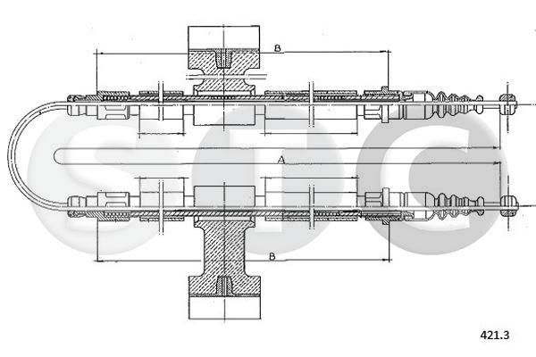Trosas, stovėjimo stabdys STC T482087