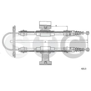 Trosas, stovėjimo stabdys STC T482089