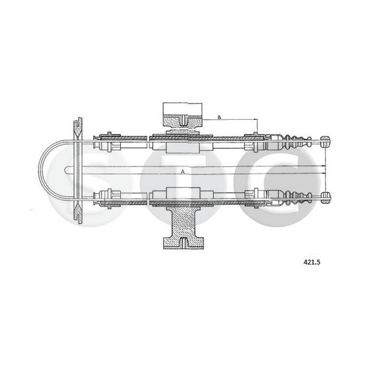 Trosas, stovėjimo stabdys STC T482089