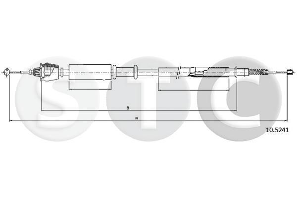 Trosas, stovėjimo stabdys STC T482179