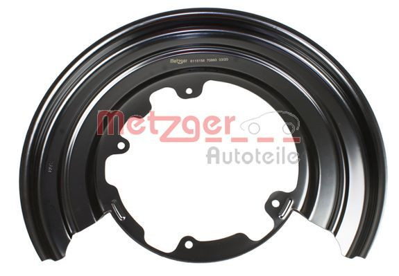 Apsauginis skydas, stabdžių diskas METZGER 6115158