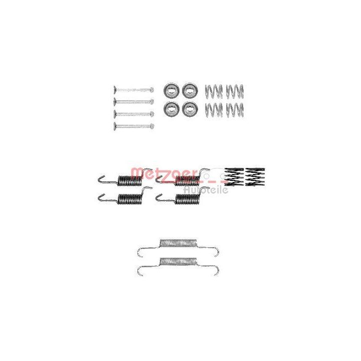Priedų komplektas, stovėjimo stabdžių trinkelės METZGER 105-0010