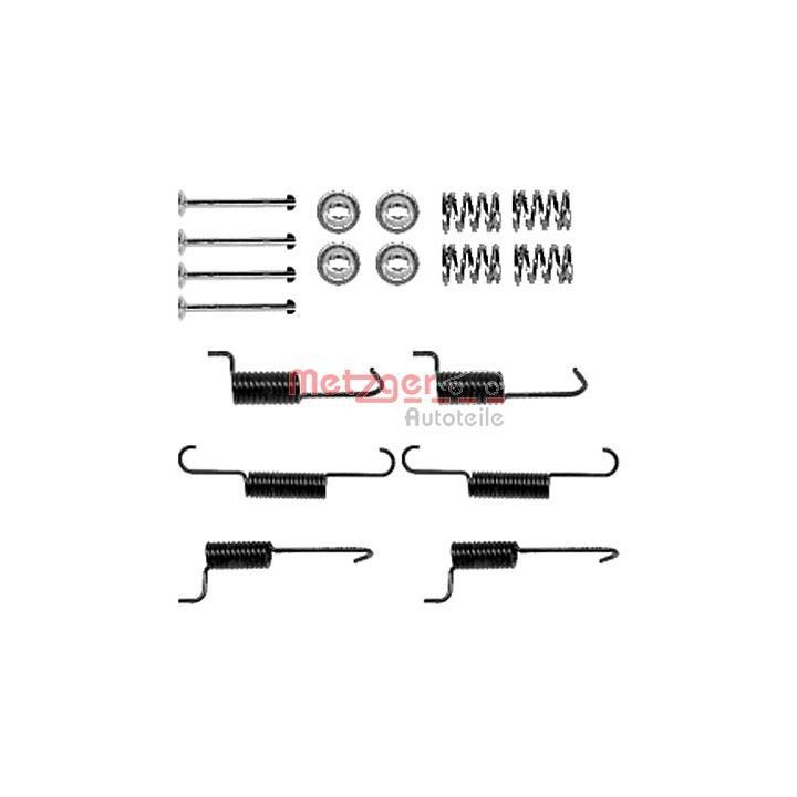 Priedų komplektas, stovėjimo stabdžių trinkelės METZGER 105-0823